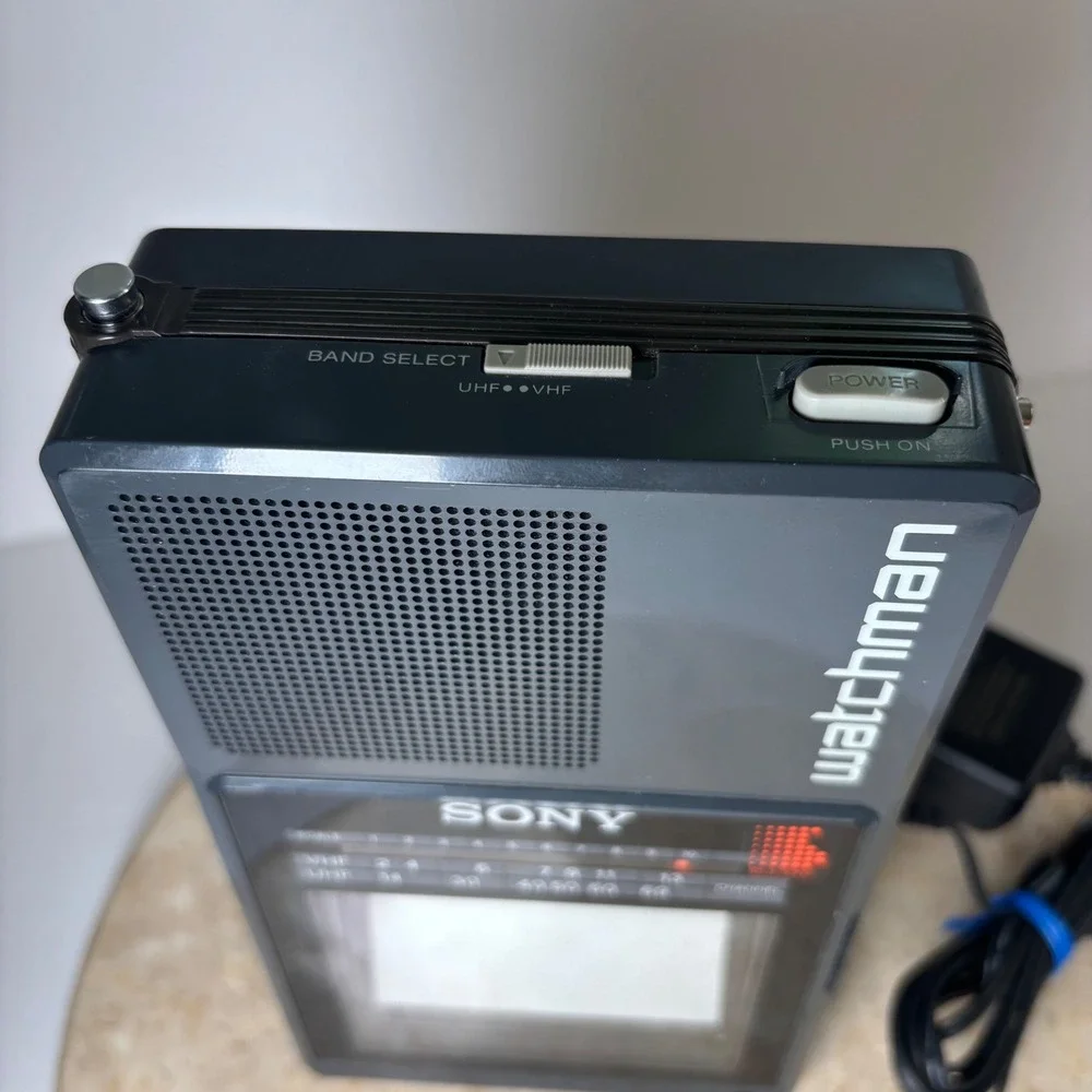 Sony Watchman FD-42A Portable TV Gray 1987 Vintage Handheld TV PARTS